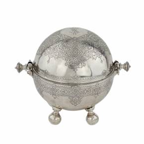 Silver device for caviar - Ikornitsa, St. Petersburg 1877-1891