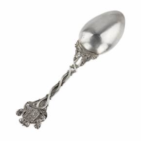 A set of silver spoons from the Scandinavian service of Prince Yusupov. Alex GueytonParis, 19th century