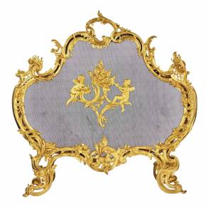 Kamīna margas Luija XV stilā. Francija 19.gs.