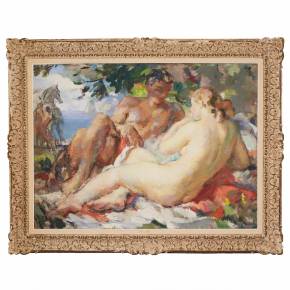 RENAULT Fernand Albert (1887-1939). Влюбленная пара. Под сенью дерев.