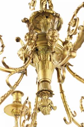 Louis XVI style chandelier.