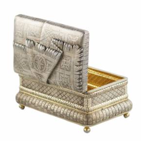 Peter Loskutov. Silver and gold-plated trick box. Moscow 1893.