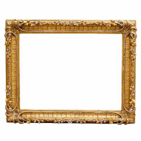 Luxurious 19th century wooden frame in Napoleon III style. 