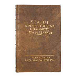 Statut Wielkiego Xiestwa Litewskiego Lata 1588. Statuts du Grand-Duché de Lituanie en 1588. 1744 