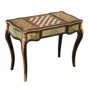 Game chess table in Boule style. France. Turn of the 19th-20th century. 