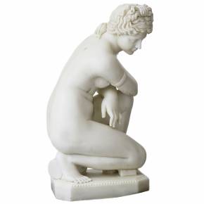 Marble sculpture Bathing of Venus. 19th-20th century. 