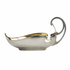 SILVER LADLE IN THE STYLE OF RUSSIAN MODERN, 5TH ARTEL OF JEWELERS, RUSSIA, EARLY 20TH CENTURY