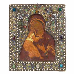 ICÔNE DE LA MÈRE DE DIEU DE L’UMILIATION (UMILENIE) RUSSIE, MOSCOU, XVIe–XVIIe SIÈCLE
