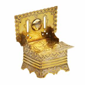 SUDRABA SĀLS TRAUKS TROŅA FORMĀ AR MELNOJUMU UN SAKĀMVĀRDU “BEZ SĀLS UN MAIZES PUSE NO MALTĪTES” MASKAVA, 1866