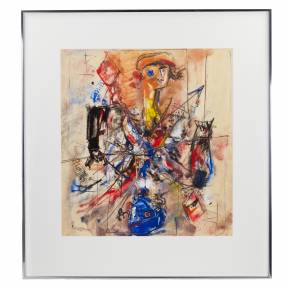 ABSTRACT COMPOSITION “JACK OF DIAMONDS”. VLADIMIR NEMUKHIN. RUSSIA, 1968