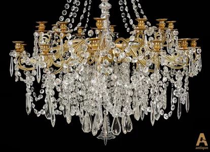 Chandelier for 25 candles. 19th century 
