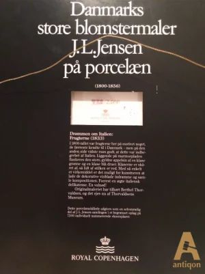 Фарфоровый пласт  J. L. Jensen (1800-1856) Сон Италии 1833 года. Royal Copenhagen