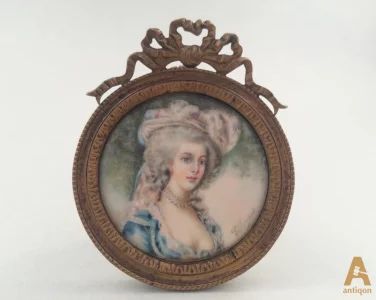 Portrait miniature "Marie Antoinette" 