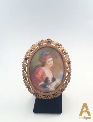 Portrets miniatūra "Lady Hamilton"