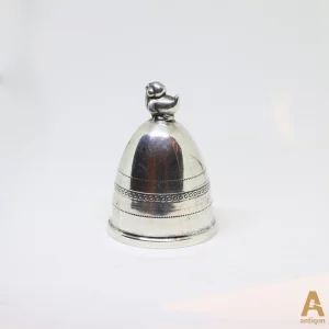 Silver cover for egg cup 