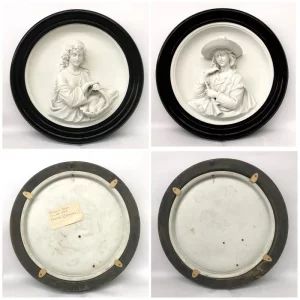 Pair Porcelain (Biscuit) pictures