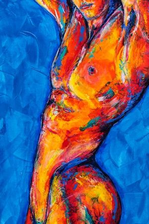 The painting Nude Model Antoni Adamski