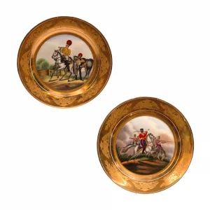Pair of Plates "Soldier of the Russian army of the 19th century" 