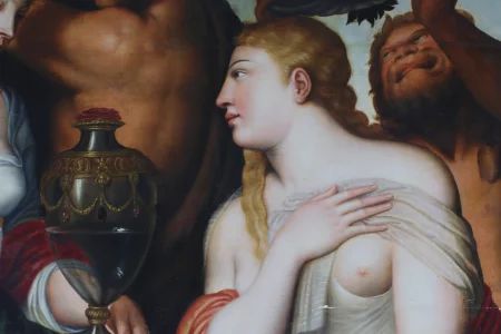Mythological scene "Cup of Ceres". Frans Floris de Vriendt