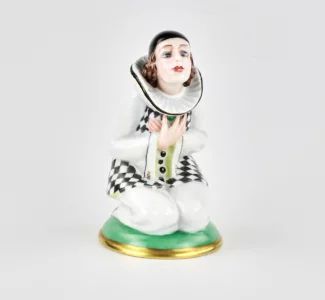 "Pierrot" Porcelain figurine. Hackefors