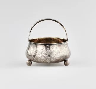 Russian silver sugar bowl from the early 20th century. 