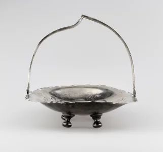 Russian silver rusk bowl 19th and 20th centurie. 