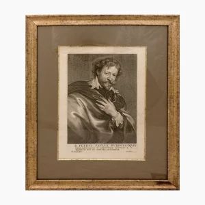 Eau-forte "Portrait de lartiste Pieter Paul Rubens"