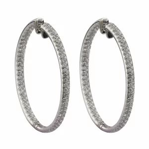 Серьги-кольца с бриллиантами Odelia