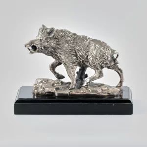 Silver plated figure "Boar".