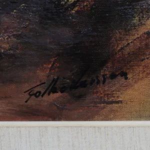 Zviedru mākslinieka Folkes Karlsones glezna "Pie jūras"