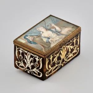Boîte avec scène erotique. 19e siècle