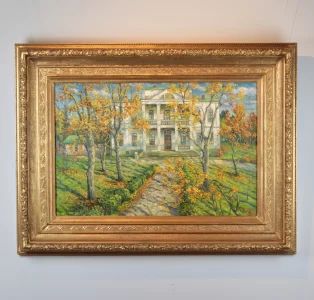 Painting "Manor in Autumn". 1920.