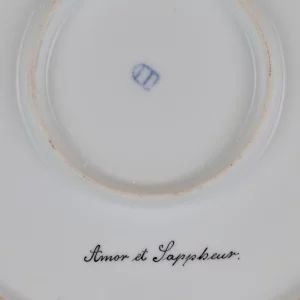 Large Viennese plate with Cupid and Venus.