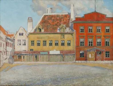 Revel. Town Hall Square. Alexander Yakovlevich Kramarev (1886-1975)