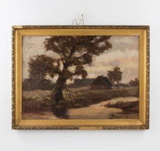 Glezna "Lauku ainava", 1943. gads, Рauls Jedrovičs 