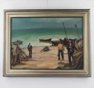 Painting "Seascape", Alexander Lagimov (1903-1990). 