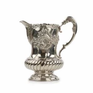 Portuguese silver water jug