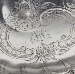 Silver bowl in the Neo-Baroque style. Wilkens & Sohne