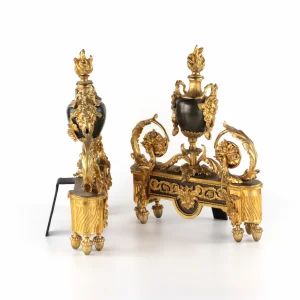 Pair of Louis XIV style fireplace heaters. 18/19 century. 