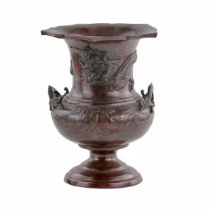 Vase chinois en bronze du 19ème siècle.