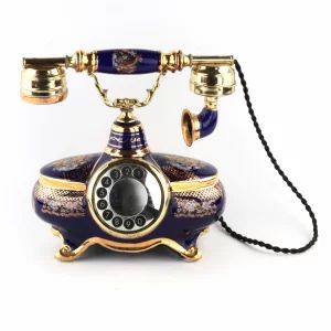 Desktop telephone in the style of "Limoges"