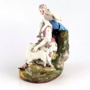 Meissen porcelain composition Couple in love