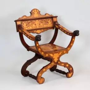 DANTE CHAIR, late 19th century