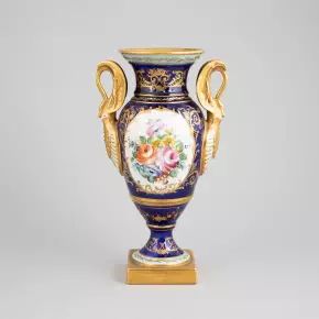 Empire stila porcelāna vāze. Le Tallec, Francija, 20. gs. 