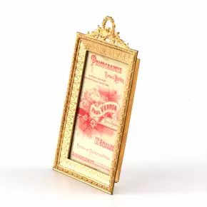 Photo frame of gilded bronze, neoampire style. 