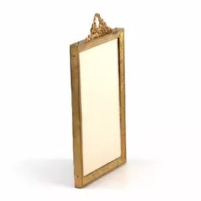 Brass, gold-plated photo frame. 