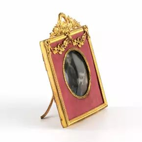 Antique photo frame of the late 19th century. 