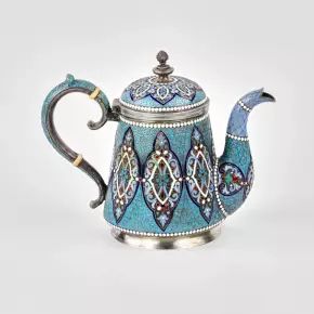 Tea, silver service by Gustav Klingert. 