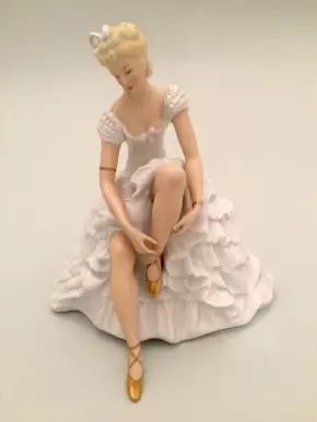 Porcelain figurine Ballerina, Wallendorf