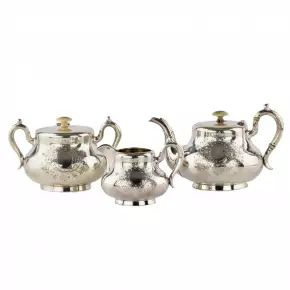 Russian silver tea set 
